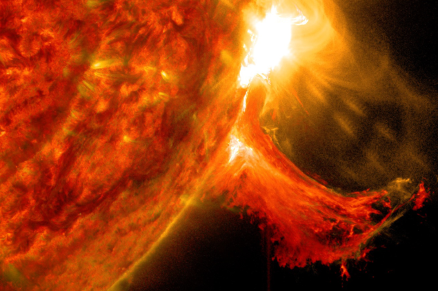 A+solar+flare+seen+by+NASAs+Solar+Dynamics+Observatory