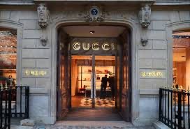 The Gucci store represents the high end luxury side of shopping.