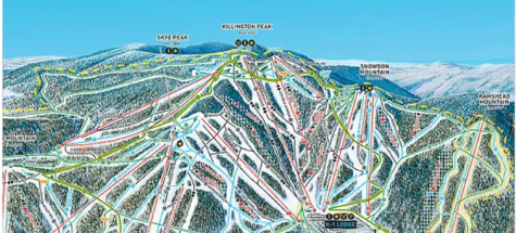 Killington mountain has 155 trails, and all them combined are over 71 miles long!