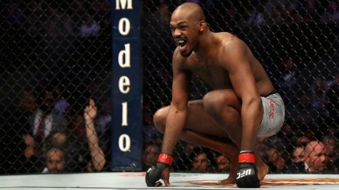 Jon Jones getting ready for his fight against Ciryl Gane