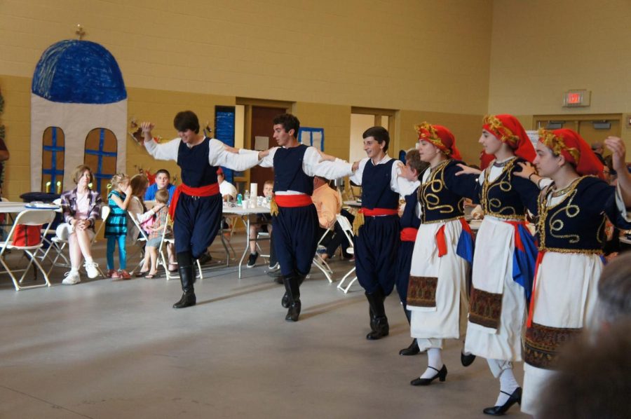 Theres no age limit for Greek dancing and the costumes vary