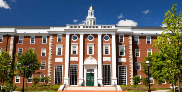 Building in Harvard yard