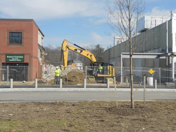 The old entrance of Sutton High School before being destroyed (Cameron Loss)