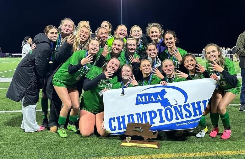 Sutton High School girl soccer takes home the states trophy for the 4th time in a row