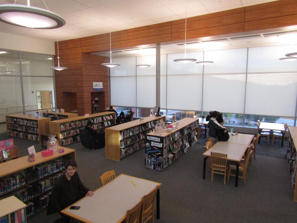 During every period, the library is a place for students to study for classes and midterms.