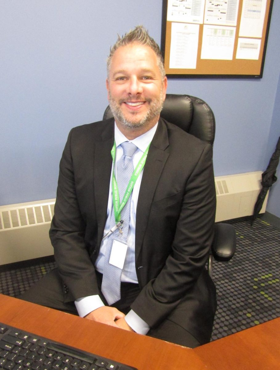 Mr. Matthew Urquhart is the new principal at Sutton High School 