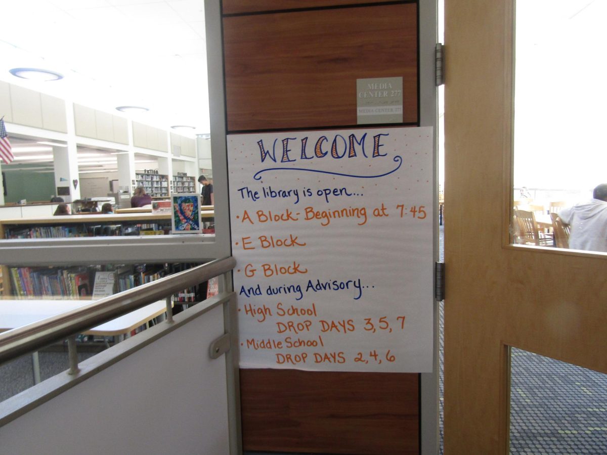 The library used to open at 7, but now does not open until after students are already in class.