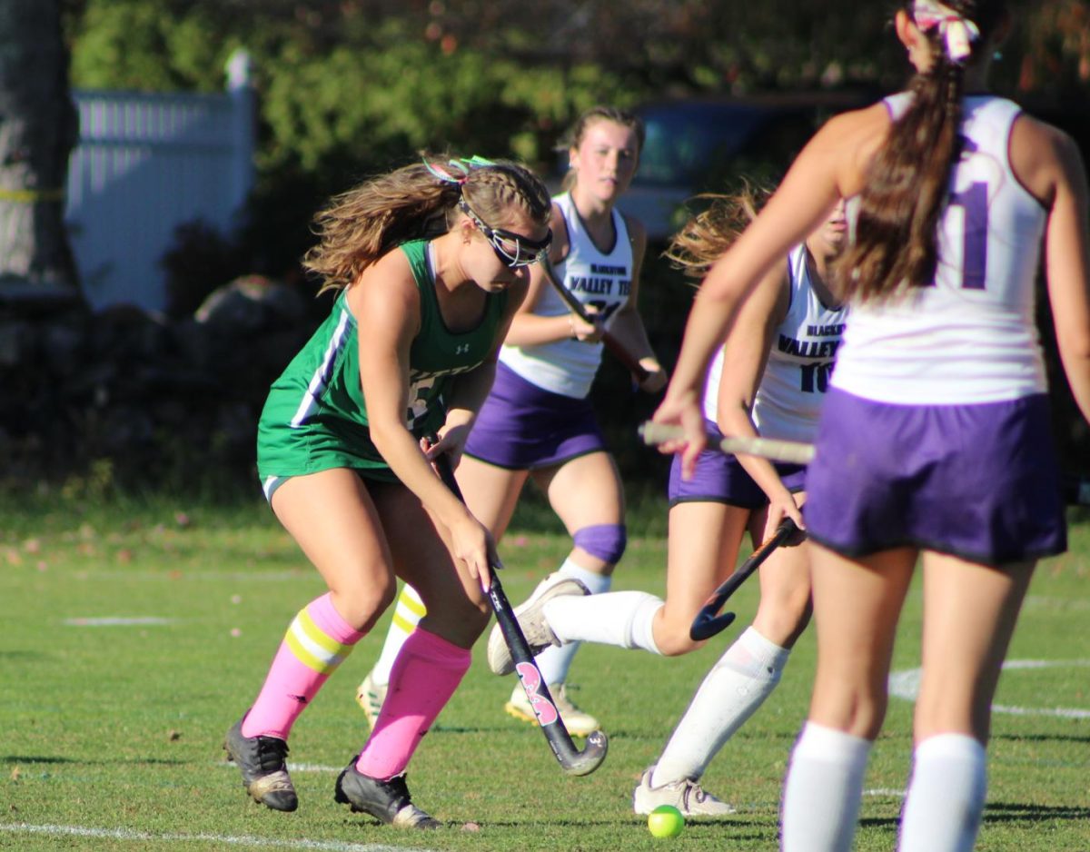 Aubrey LaPointe takes on the BVT defense during Tuesday's game.