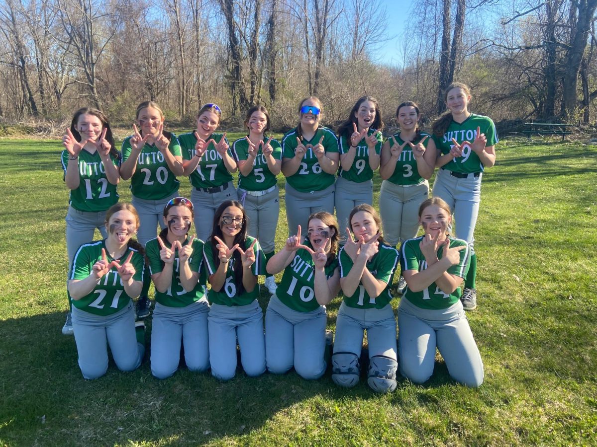 Emma Wuth (#20) plays softball for the school and maintains a busy schedule.