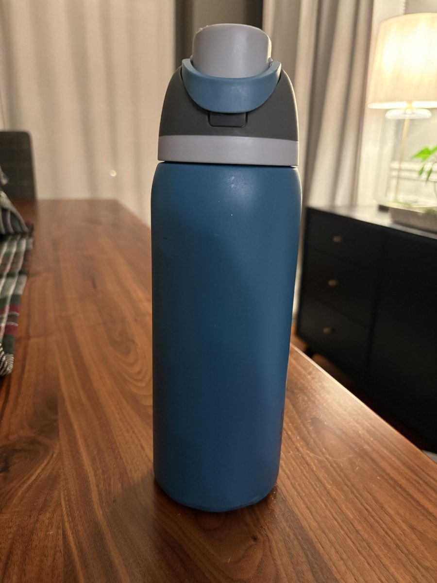 Keeping a water bottle with you at all times can make it easier to stay hydrated, like this owala!