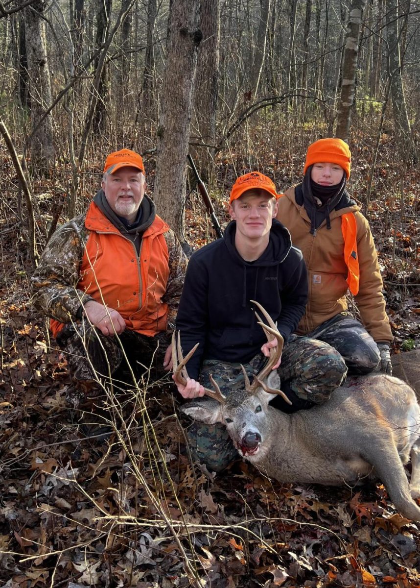 The author on a (successful) hunt with his uncle and cousin.