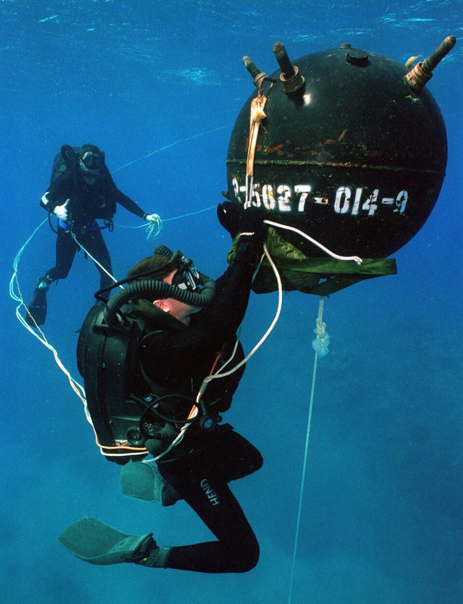 The Efforts To Clean The Unexploded Underwater Mines